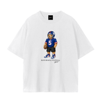 Big Blue Blitz Bear football T-shirt by VULPEX