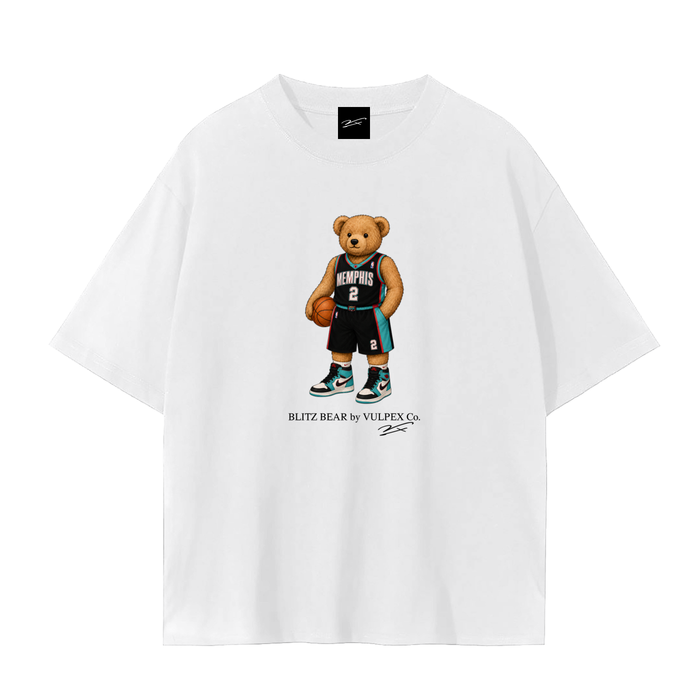 Grind City Blitz Bear basketball T-shirt by VULPEX