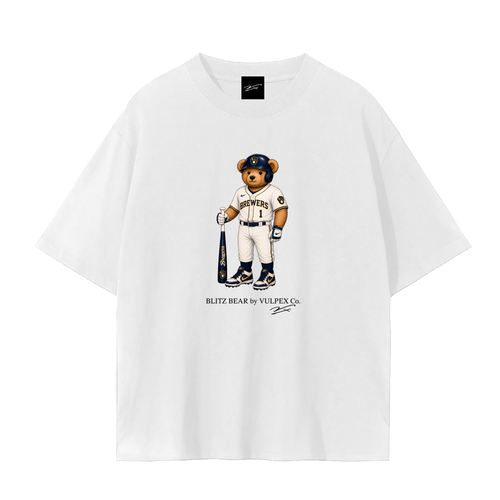 Brew Crew Blitz Bear baseball T-shirt by VULPEX