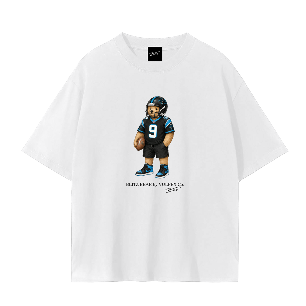 Cardiac Cats Blitz Bear football T-shirt by VULPEX