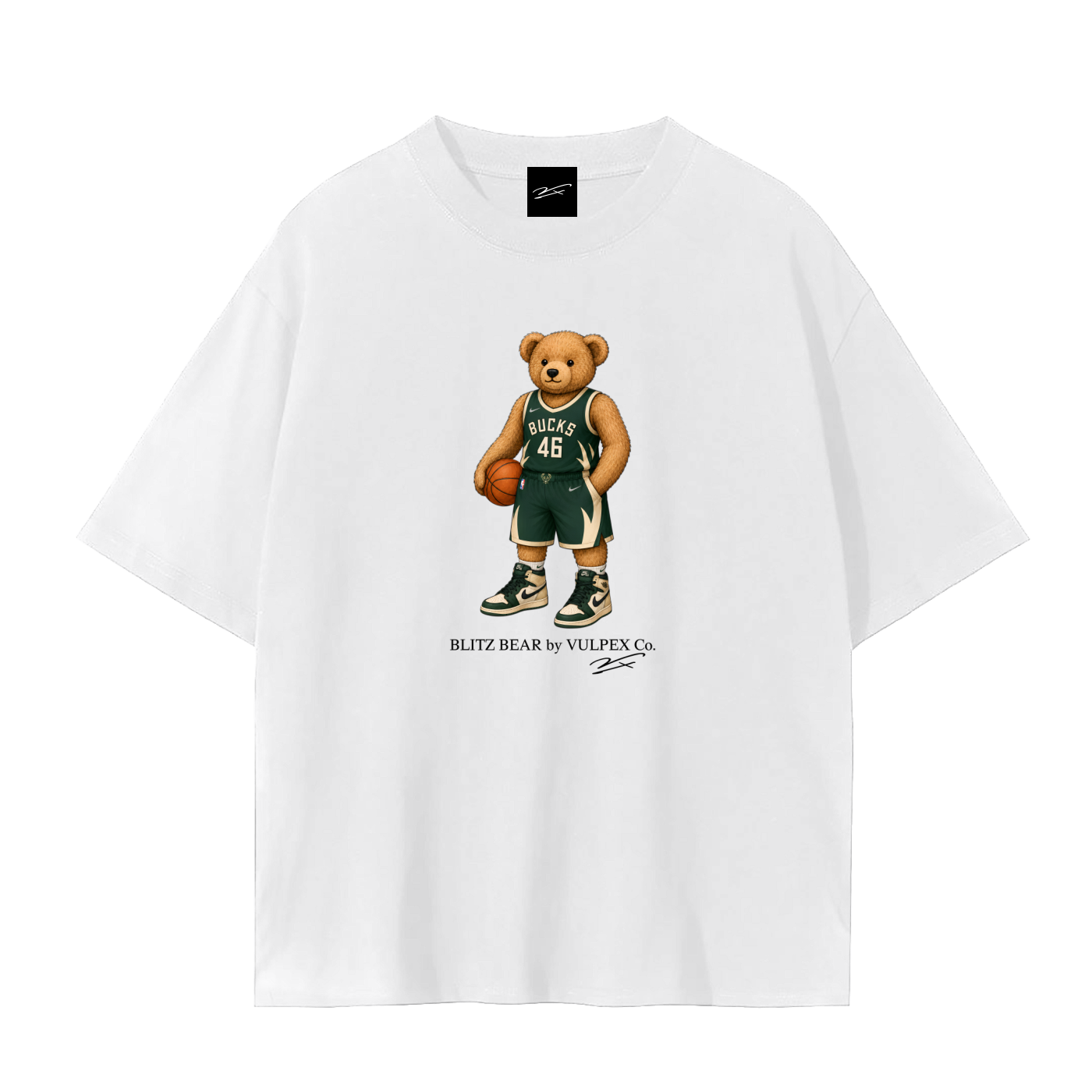 Fear the Deer Blitz Bear basketball T-shirt by VULPEX