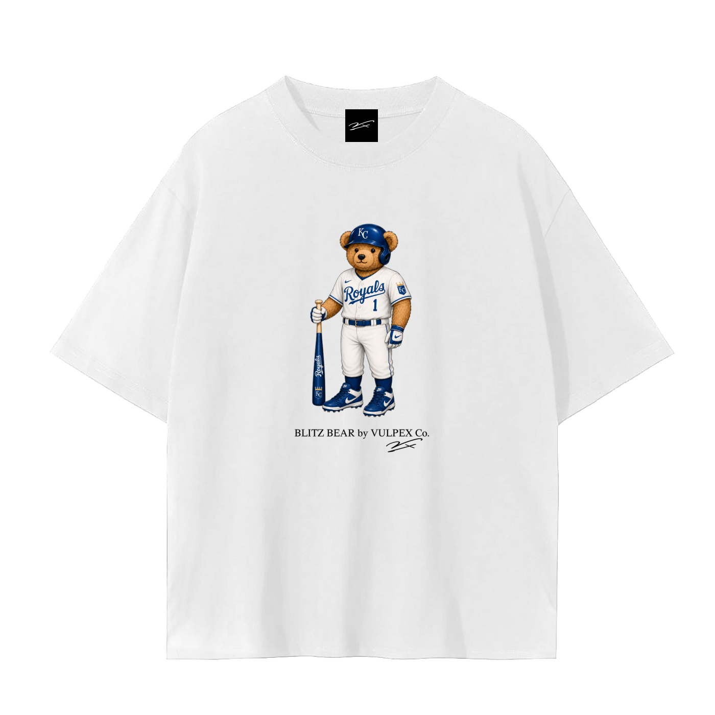 Crowns Blitz Bear baseball T-shirt by VULPEX
