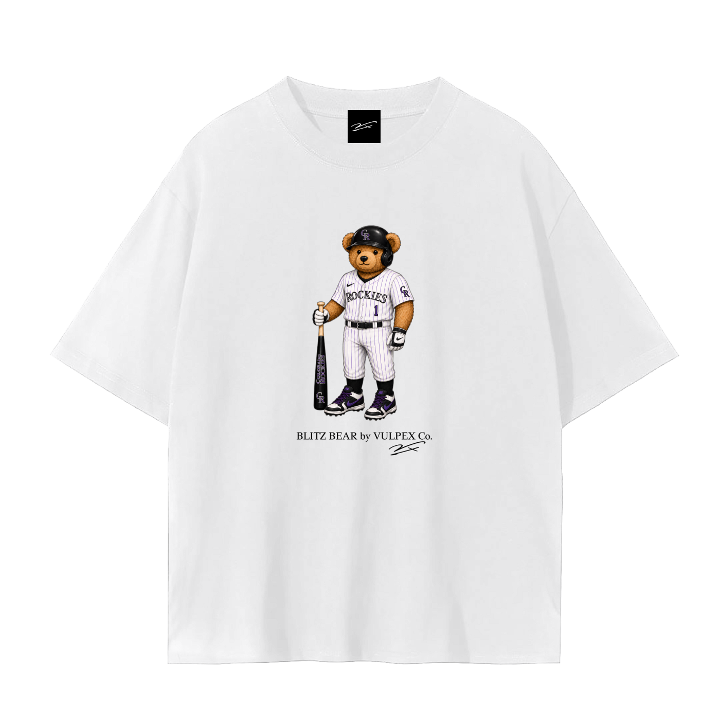 Rox Blitz Bear baseball T-shirt by VULPEX
