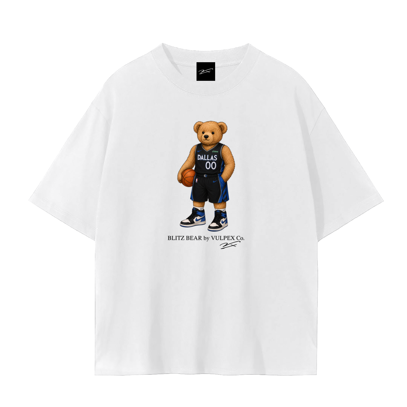 Mavs Blitz Bear basketball T-shirt by VULPEX