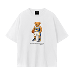Blue & Gold Blitz Bear basketball T-shirt by VULPEX