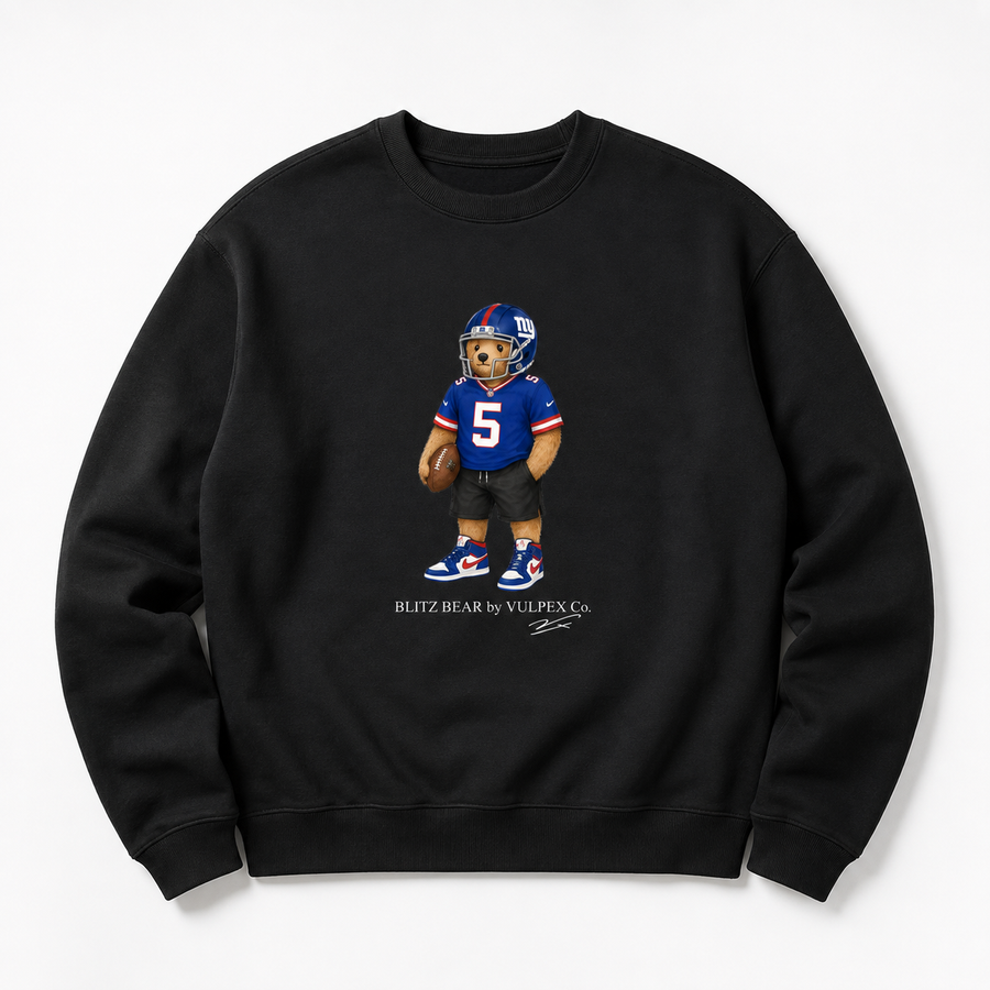 Big Blue Blitz Bear Sweatshirt