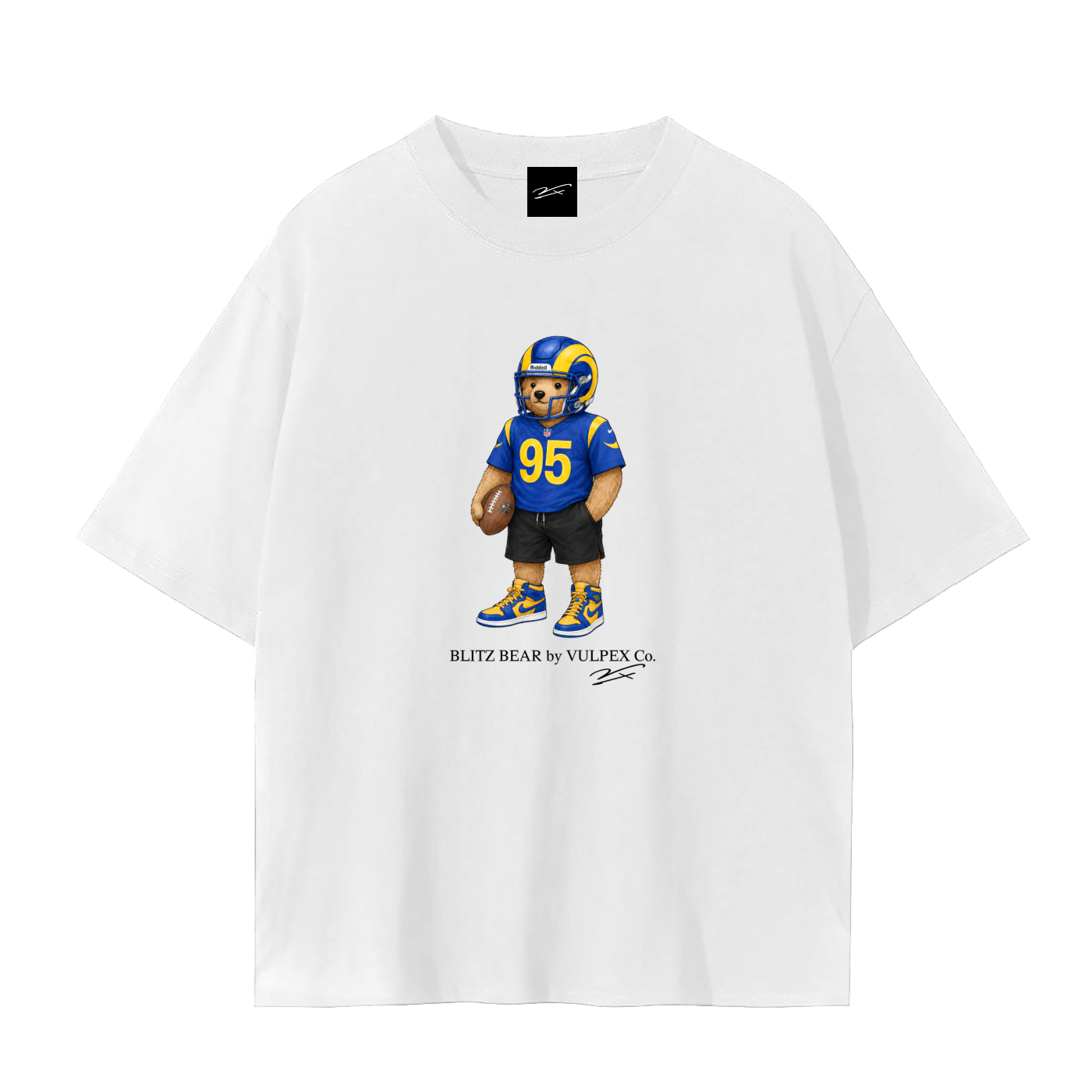 Horns Blitz Bear football T-shirt by VULPEX